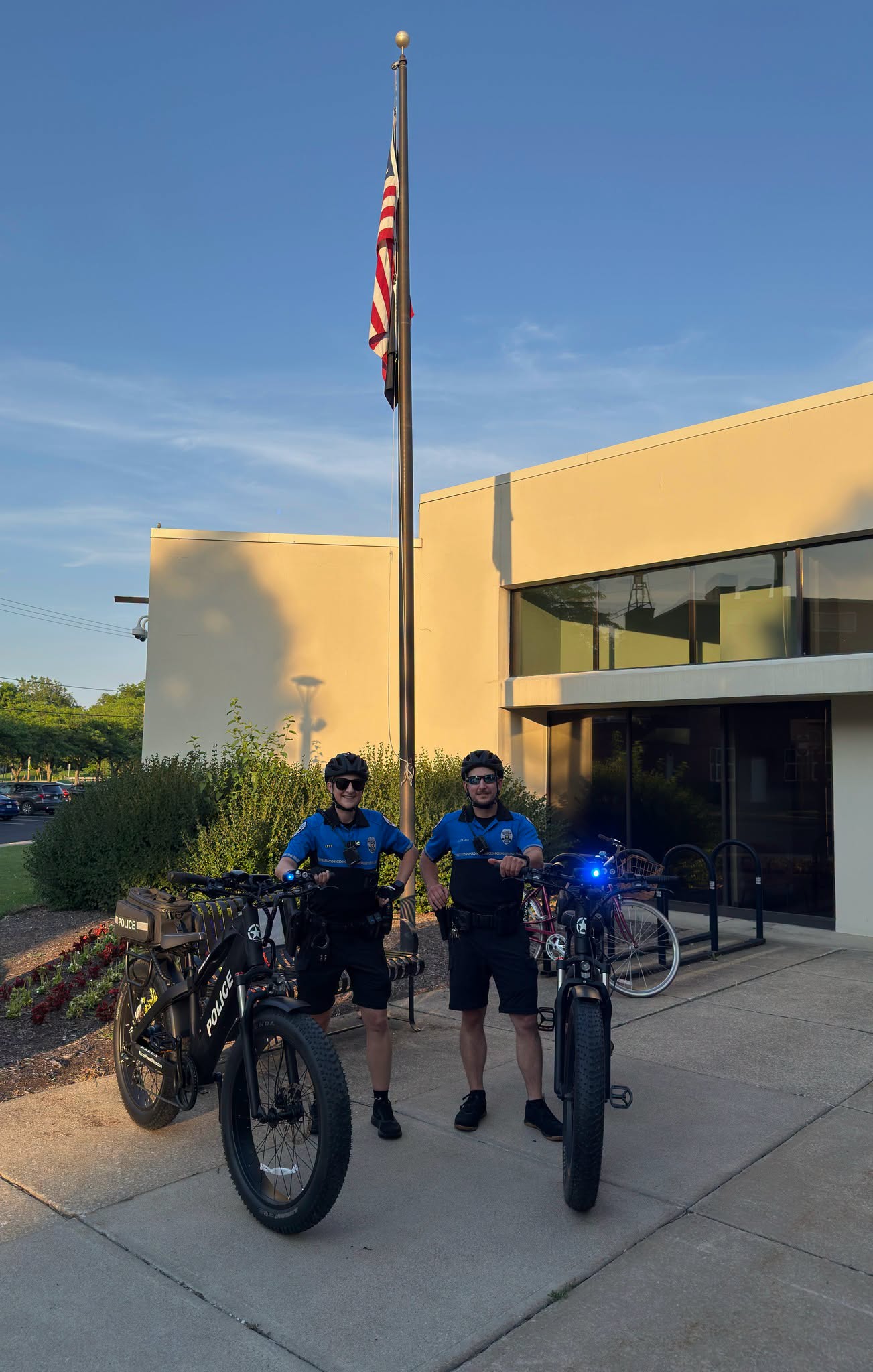 Sgt Lett and Officer Kastanis on 4th of July