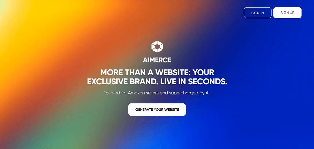 Aimerce is an AI-driven tool tailored for Amazon sellers, enabling quick creation of branded e-commerce sites. It offers features like simplified cataloging, AI-enhanced image editing, and product highlighting.