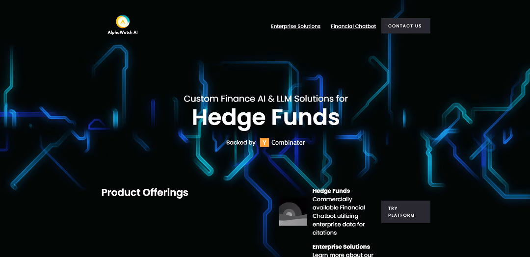 AlphaWatch AI is an AI-powered market research tool that provides instant answers to broad queries about company trajectories, industry trends, stock prices, and narratives.