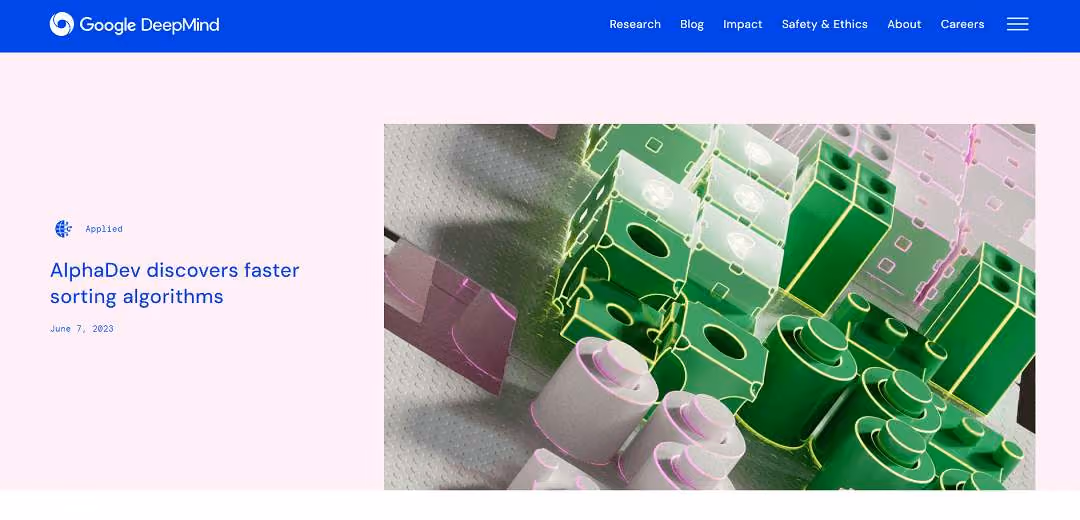 AlphaDev is an AI system that employs reinforcement learning to discover better computer science algorithms. It recently unveiled a faster sorting algorithm, crucial for tasks like ranking search results and organizing data.