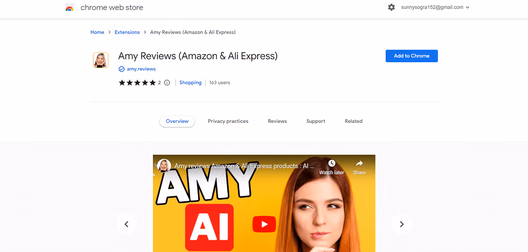 Amy Reviews is a Chrome extension compatible with Amazon and AliExpress, designed to provide reliable insights into products before purchase. By summarizing millions of reviews from major platforms like Amazon and AliExpress, the tool offers quick, trustworthy information.