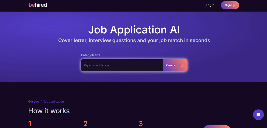 Behired is an AI-powered web tool that assists users in crafting personalized cover letters for job applications swiftly and effectively. Users can input a job link or title, and Behired generates tailored cover letters within seconds.