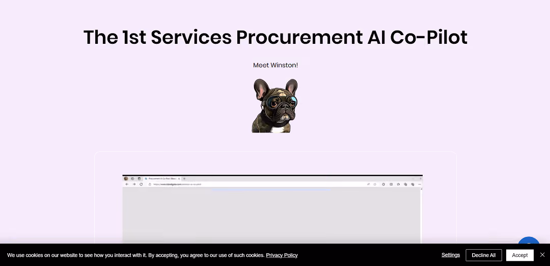 The Procurement AI Co-Pilot View, powered by Winston, offers a simplified and efficient approach to service procurement. It leverages AI to streamline tasks like vendor selection, contract management, and invoice processing, reducing the need for manual intervention and minimizing errors.