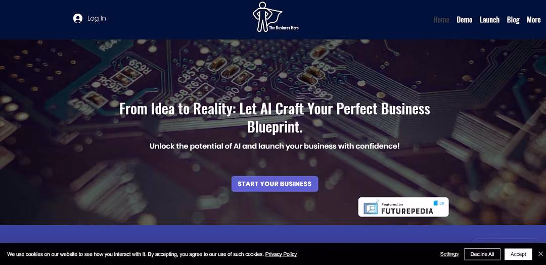 The Business Hero is an AI-powered advisor that offers personalized, step-by-step guidance to individuals starting or growing their businesses. It's designed to provide practical insights at every stage of the entrepreneurial journey by analyzing data and tailoring recommendations to each user's unique needs and goals.