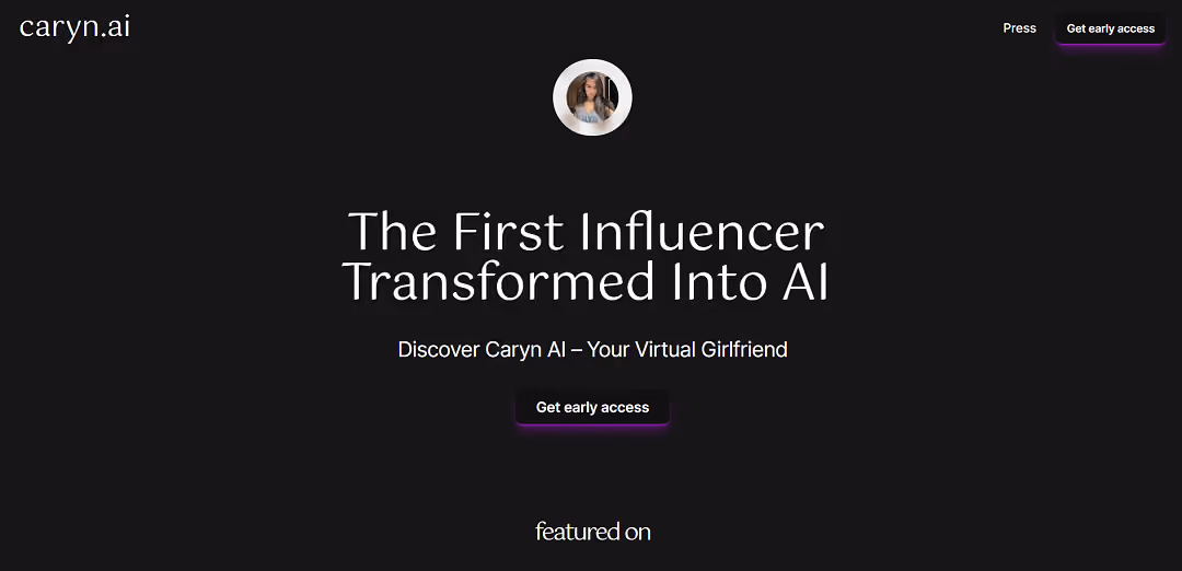 Caryn.ai introduces an AI-powered virtual girlfriend based on a popular influencer.