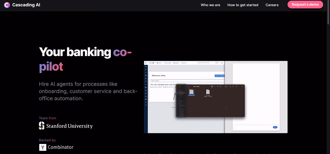 Cascading AI functions as a cutting-edge tool for automating manual banking tasks through advanced AI capabilities. It streamlines processes like document collection for loans, account setup, and compliance procedures.