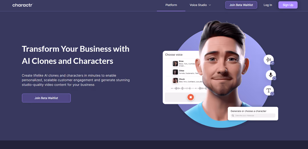 Charactr is an innovative digital character creation platform that allows artists, designers, animators, and storytellers to bring their characters to life.