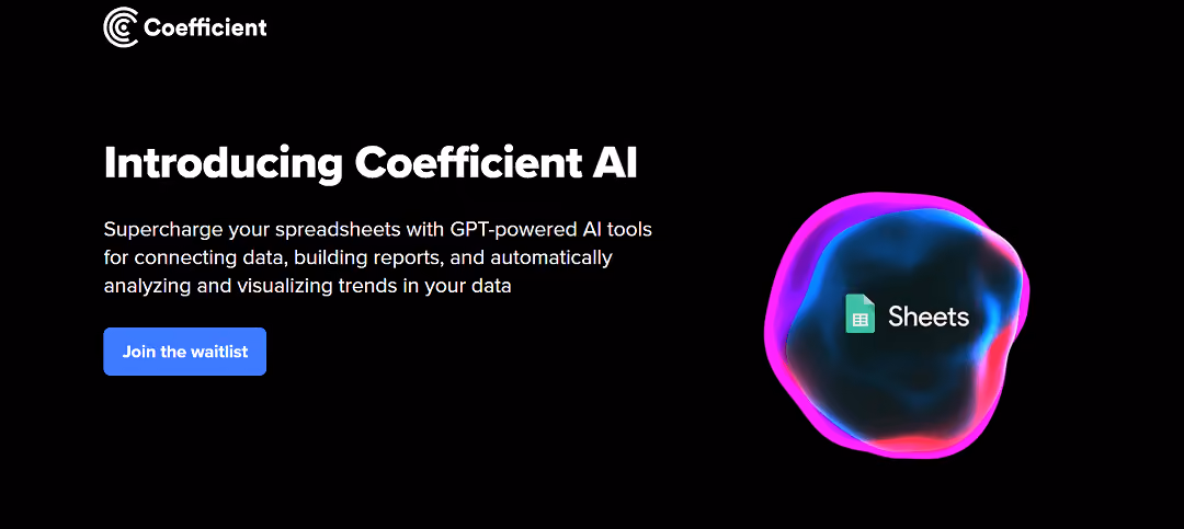 GPT Copilot, developed by Coefficient, is an AI toolset designed to seamlessly integrate with Google Sheets for faster and more efficient data connection and analysis.