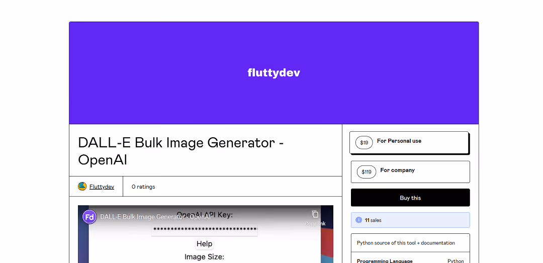 The DALL-E Bulk Image Generator, a product of OpenAI, employs advanced AI technology to create diverse images based on text descriptions using the DALL-E neural network.