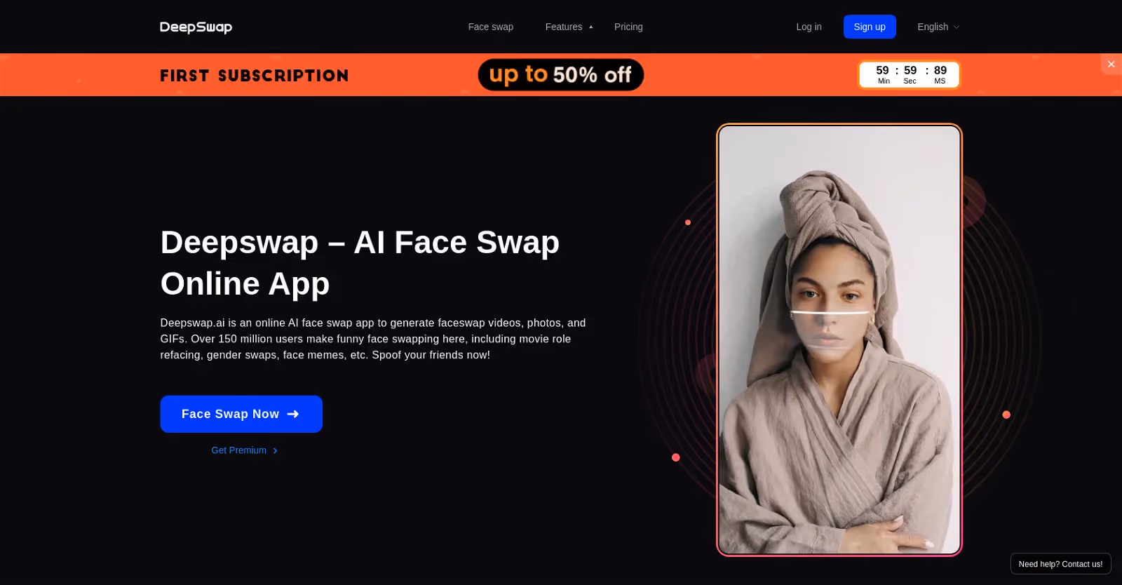 Deepswap – AI Face Swap Online App