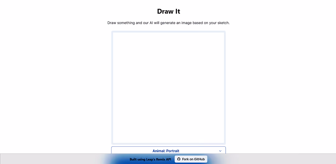 Draw It, developed by Leap, is an AI-powered tool that generates images based on user sketches.