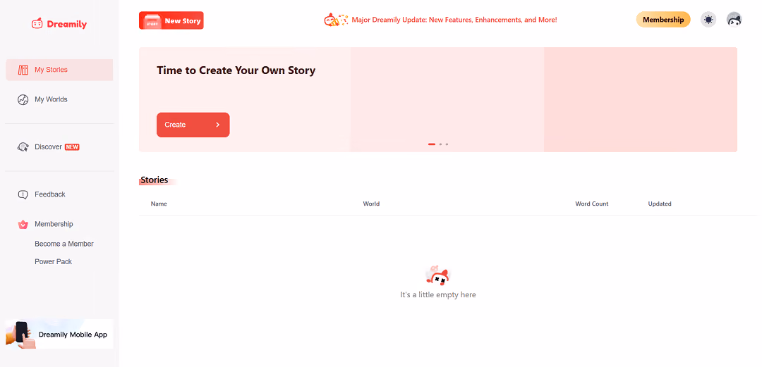 Dreamily is an AI-powered writing tool that assists users in creating stories effortlessly.