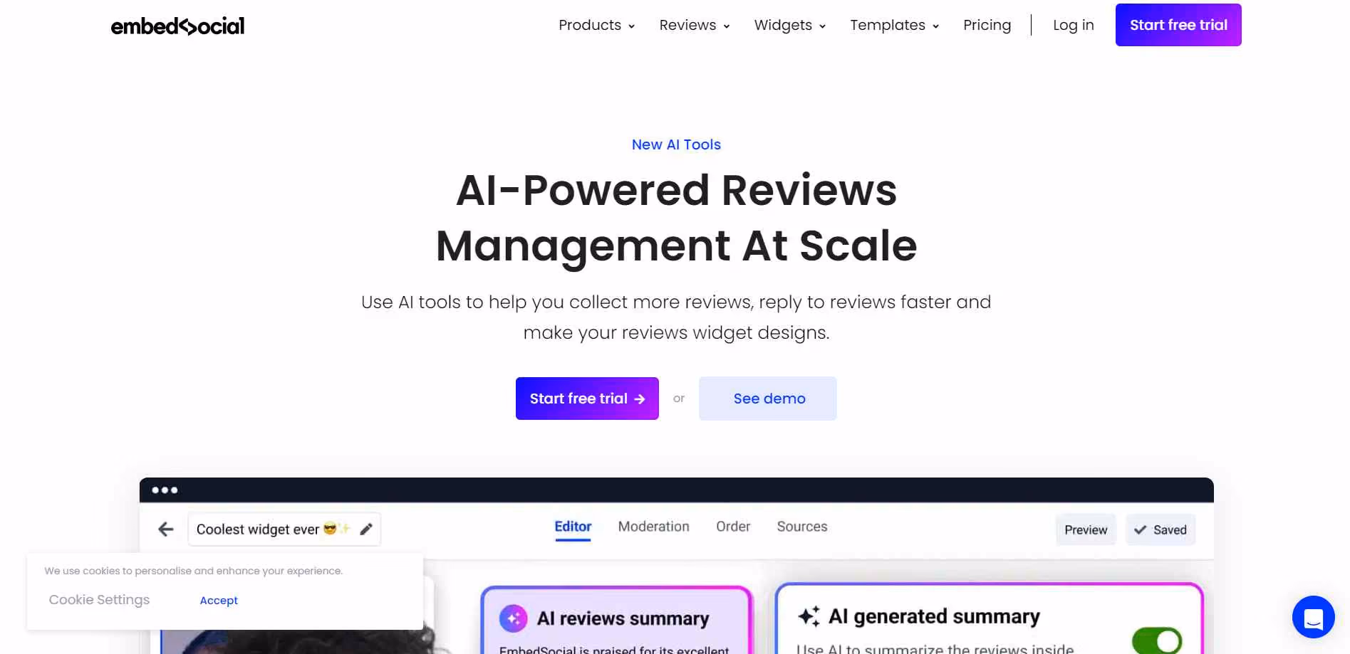 EmbedSocial's AI Reviews is a powerful tool designed to help businesses effectively manage and generate more reviews.