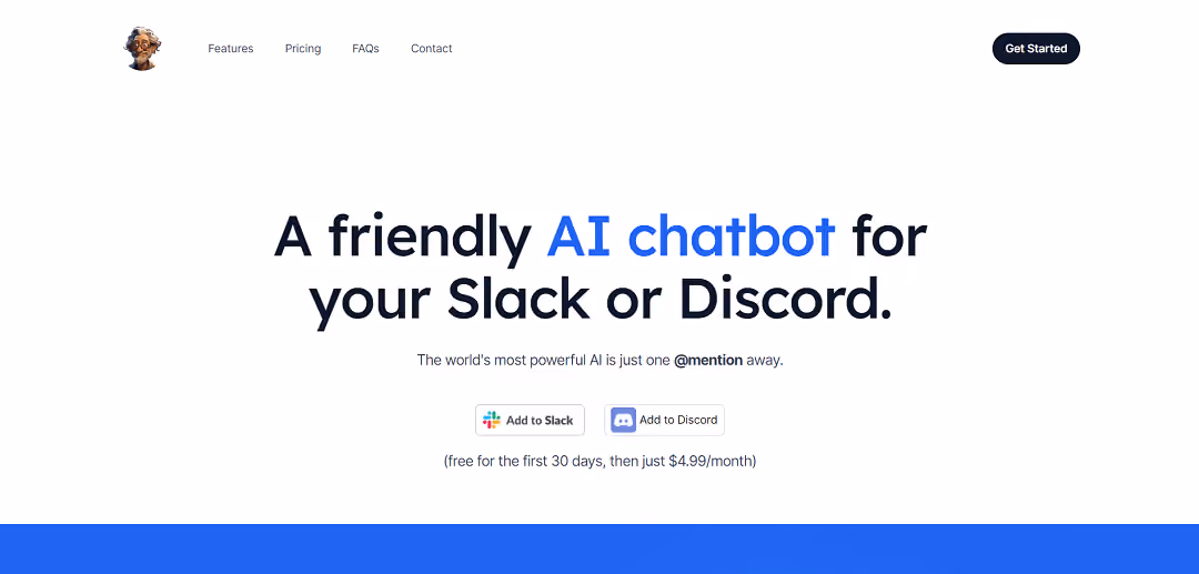 Geppetto is an AI assistant designed for businesses using Slack. Users can interact with @Geppetto in channels or direct messages for real-time answers.