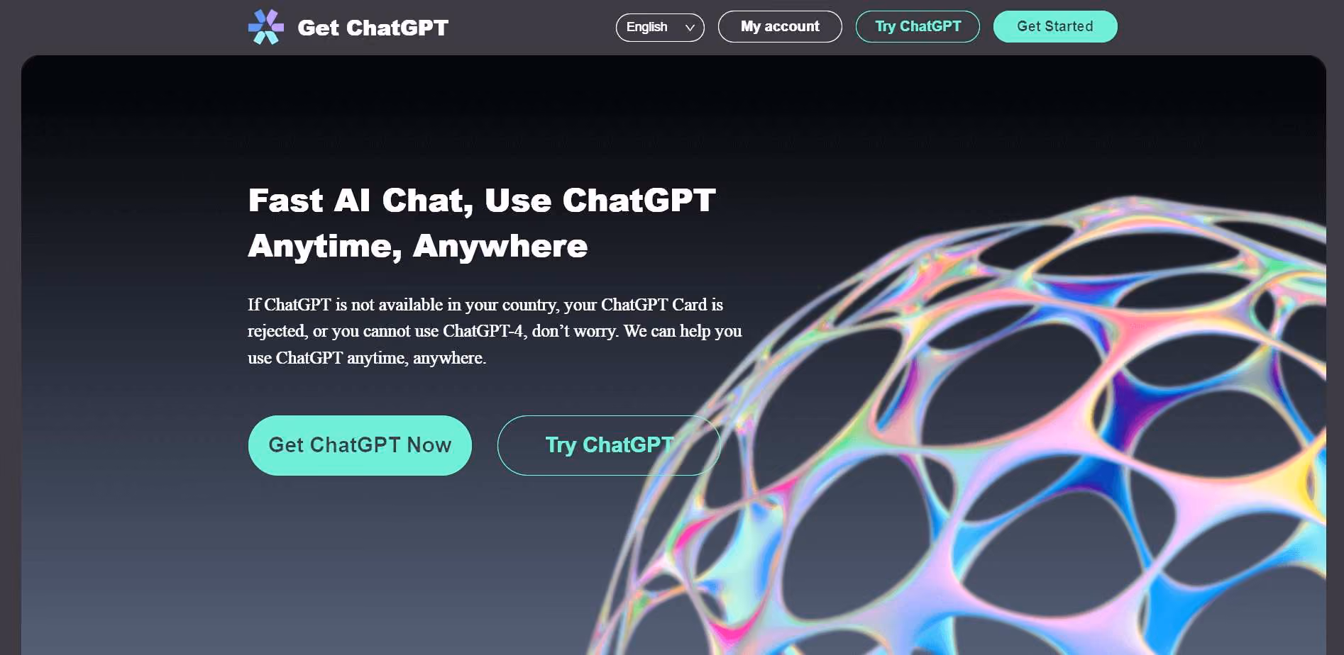 The Get ChatGPT API tool grants users unrestricted access to ChatGPT, an AI chat service, without any geographical or registration/payment restrictions.
