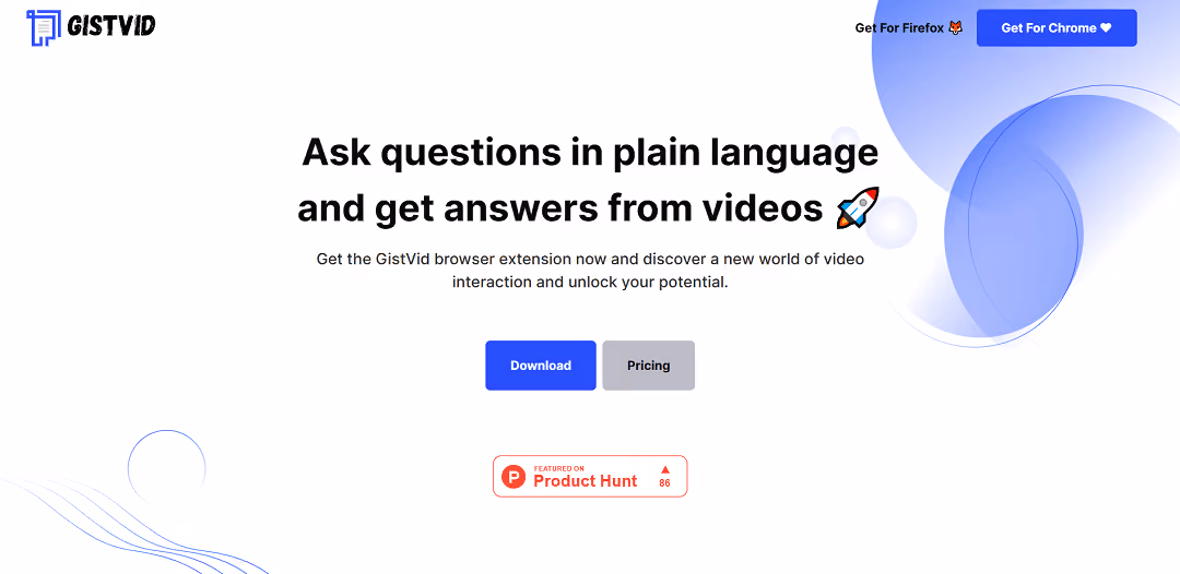 GistVid is a handy browser extension that efficiently extracts vital information from videos and transforms it into easy-to-read blog entries.