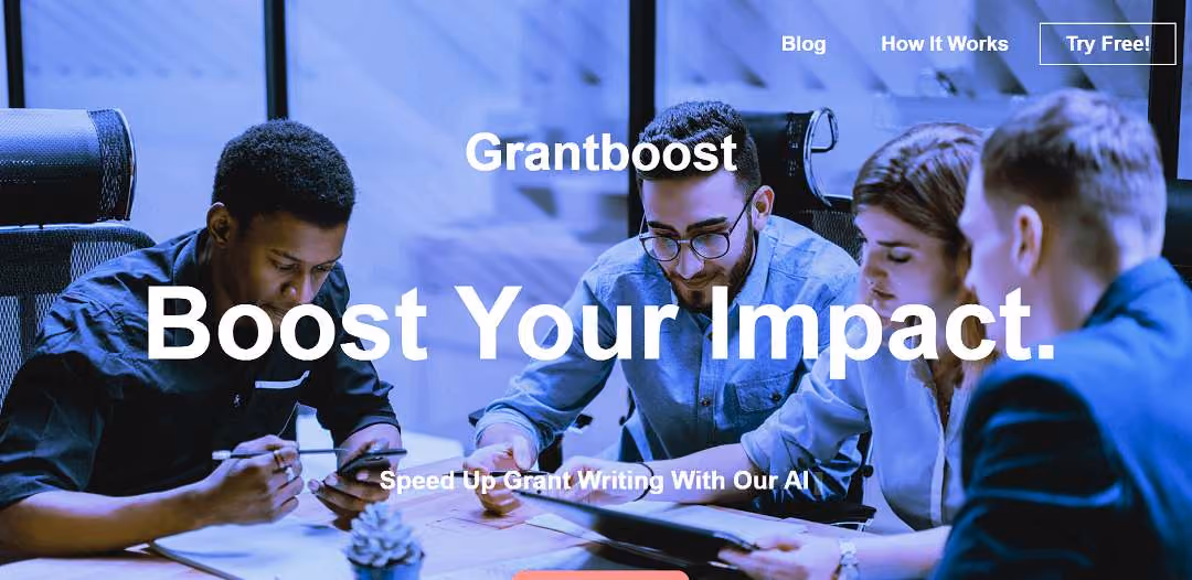 Introducing Grantboost, an AI-powered grant writing solution tailor-made for non-profit organizations. With Grantboost, non-profits can expedite and streamline their grant proposal process while increasing their chances of securing crucial funding.