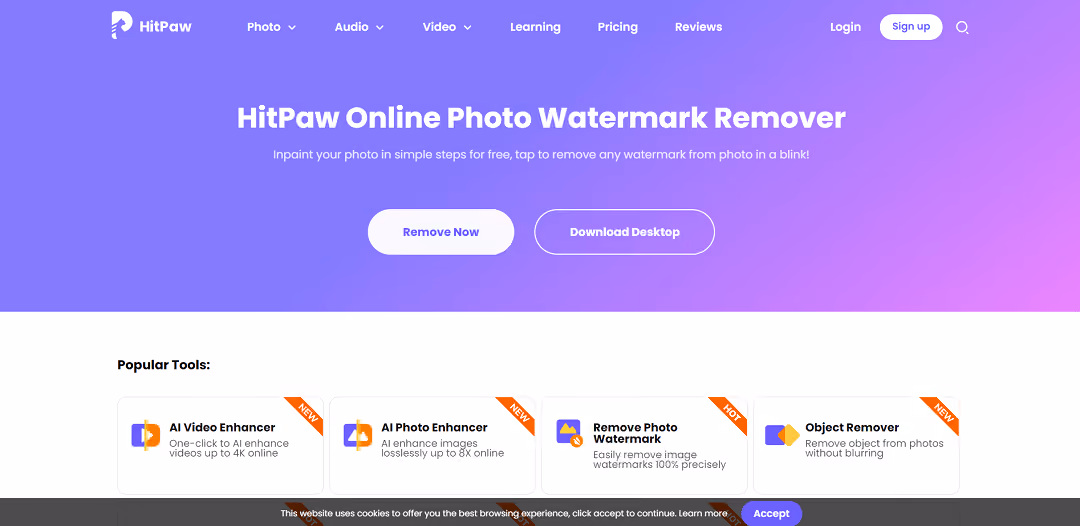 HitPaw Online is a user-friendly online video editor that offers additional capabilities for editing images and audio.