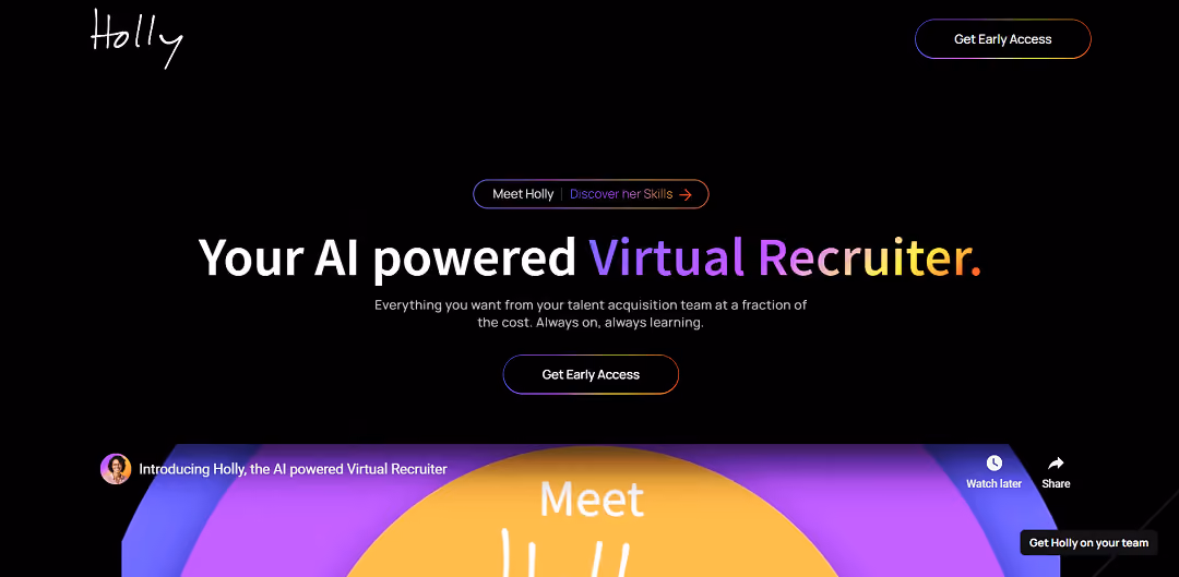 Holly- Your AI powered Virtual Recruiter
