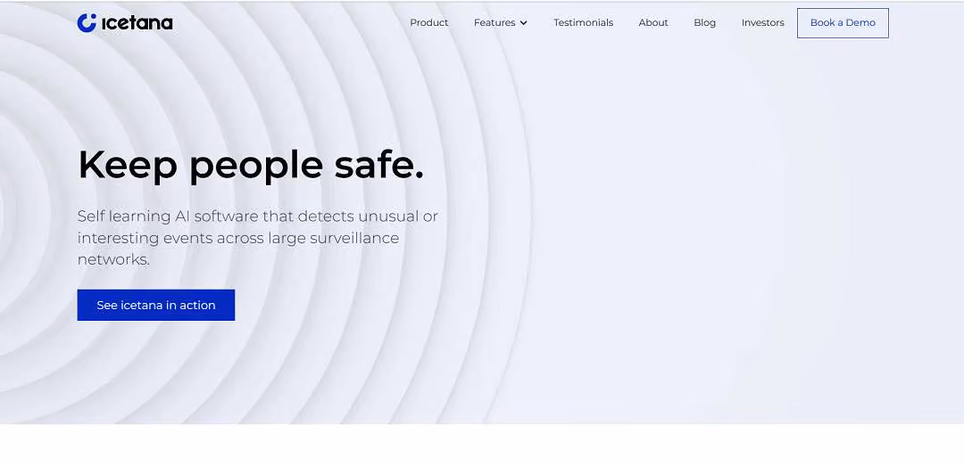 icetana is an advanced AI security video analytics software tailored to bolster the efficiency of security surveillance networks. This cutting-edge technology utilizes AI-driven video anomaly detection to spot unusual or significant events within extensive surveillance setups.