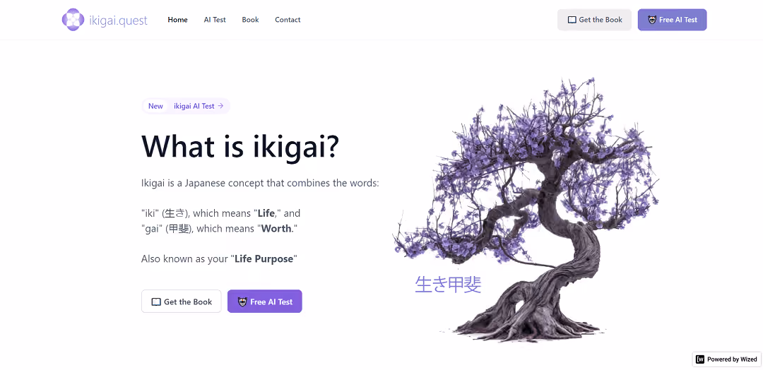 The Ikigai Generator employs AI technology to help people uncover their life's purpose using the Japanese concept of Ikigai. It offers expert guidance, articles, and interactive tools to identify what brings joy, one's skills, societal needs, and viable income sources.