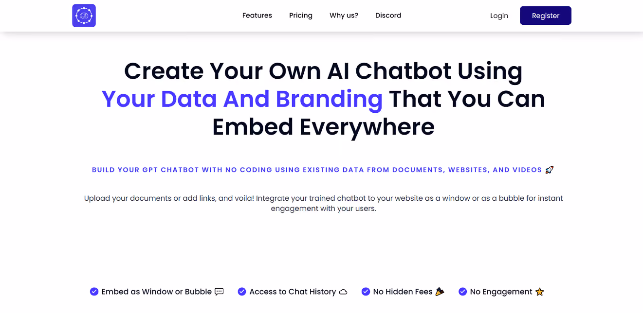 InsertChatGPT is a tool that seamlessly integrates personalized chatbot conversations into websites.
