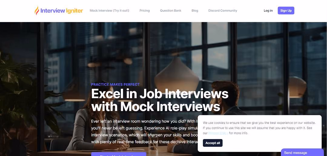 Meet InterviewIgniter, your ultimate AI-powered tool for acing behavioral interviews and landing that dream job. With a wide range of resources like a question bank, mock interviews, articles, and videos, it offers personalized feedback on your answers to behavioral questions.