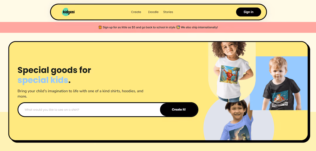 Kidgeni is a unique AI art app designed exclusively for children, introducing them to the world of artificial intelligence in an engaging way. The app offers various interactive tools that enable kids to explore AI-generated art, craft original stories, and more.