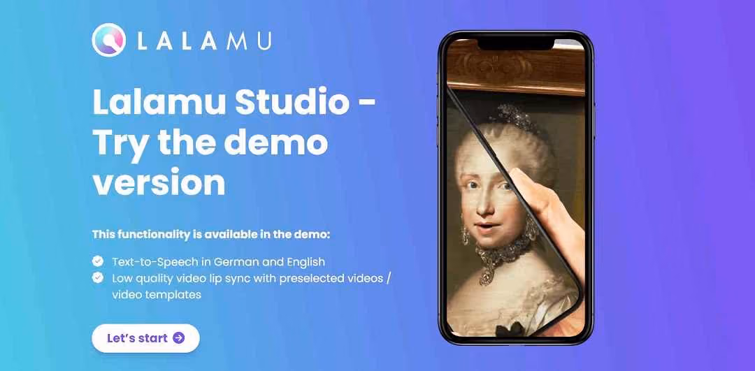 Lalamu Studio is an AI tool that offers a demo version for users to experience its features.