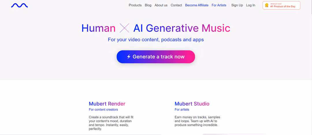 Mubert presents a groundbreaking ecosystem of music that is free from royalties, catering to content creators, brands, and developers.