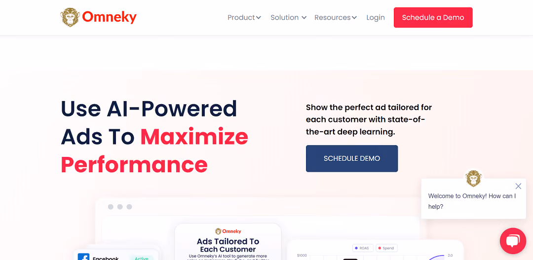 Omneky is an AI-powered tool for personalized design solutions in advertising.