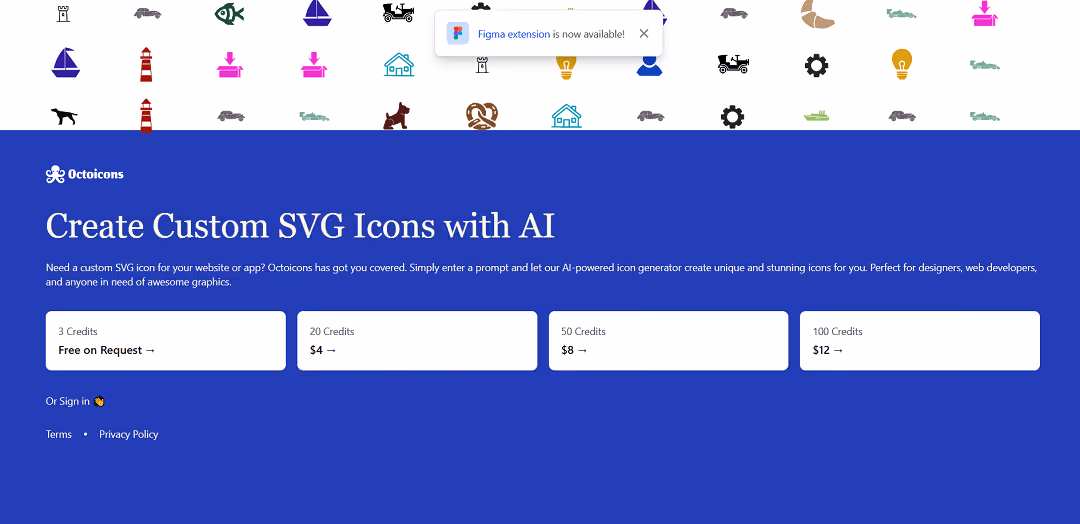 Octoicons, an AI-driven tool, simplifies the creation of scalable vector graphics (SVG) icons, serving designers, developers, and icon-seekers. By leveraging AI-powered generators, it effortlessly generates stunning graphics from user prompts.