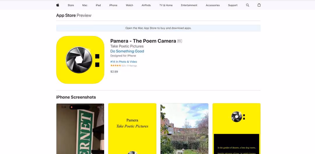 Elevate your photography into poetic art effortlessly through the innovative Pamera - The Poem Camera app. This application utilizes advanced AI to seamlessly convert images into evocative poems, inviting users to engage with the world of poetry.