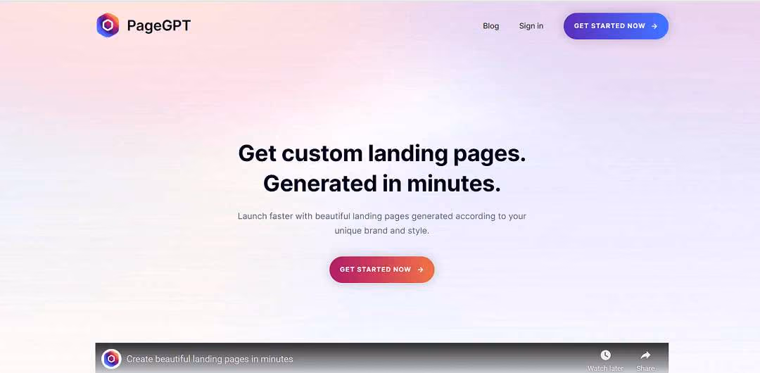 PageGPT is an innovative online tool that simplifies landing page creation for products or services.