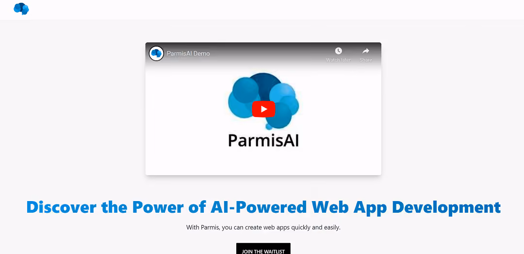 Parmis.ai is an AI-powered tool designed for rapid and user-friendly web app development.