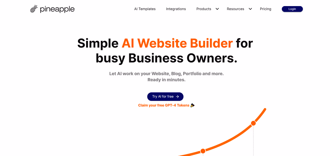 Pineapple Builder is a fantastic platform that harnesses the power of AI to help people build their own websites, blogs, portfolios, and newsletters in just a matter of minutes, without any coding skills required.