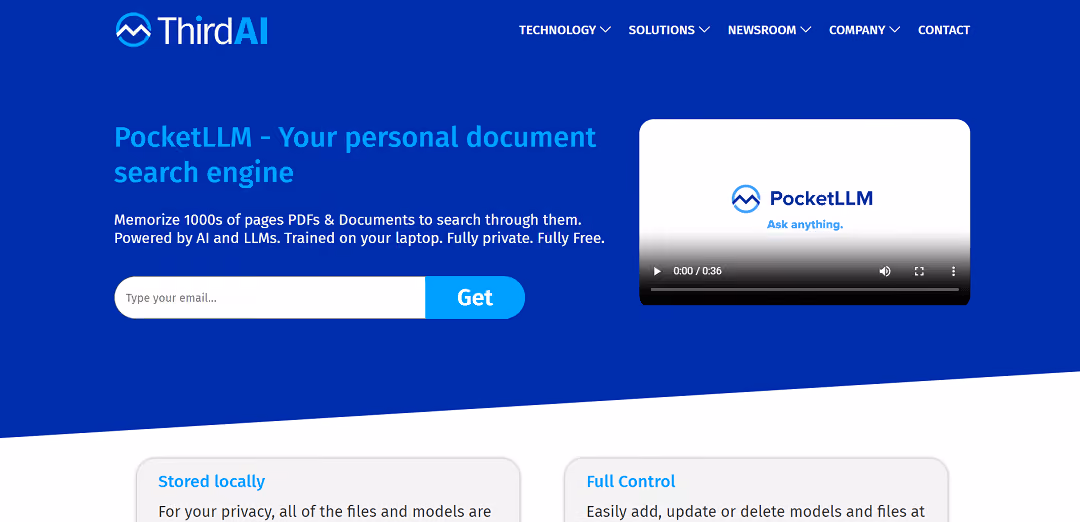 PocketLLM is an advanced neural search tool designed for rapid document searches within extensive PDFs and documents, utilizing hash-based processing algorithms to accelerate neural network training and operation.