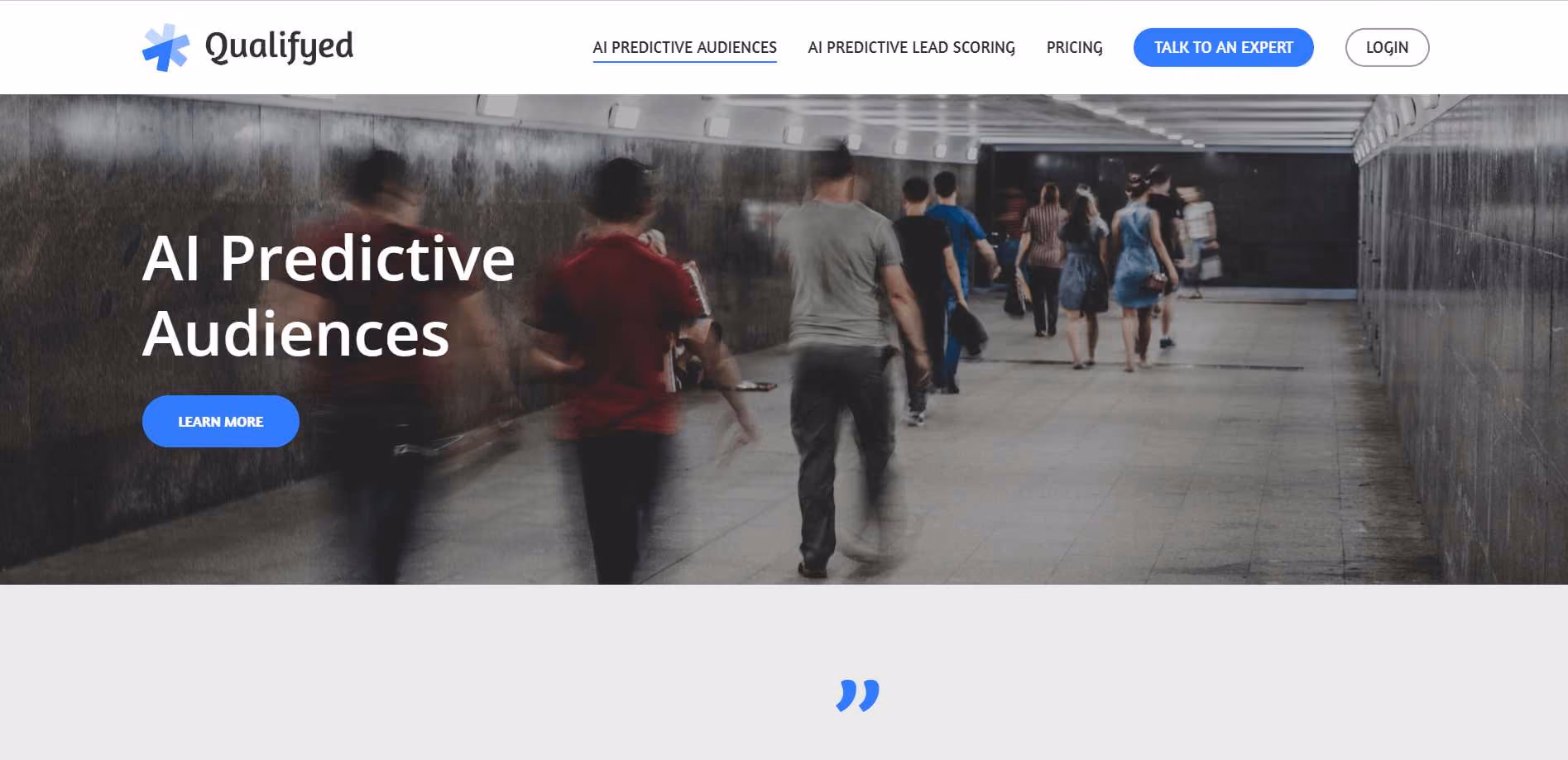 Qualifyed's AI Anticipatory Audiences tool employs AI and machine learning to assist businesses in targeting and converting cold prospects into customers.