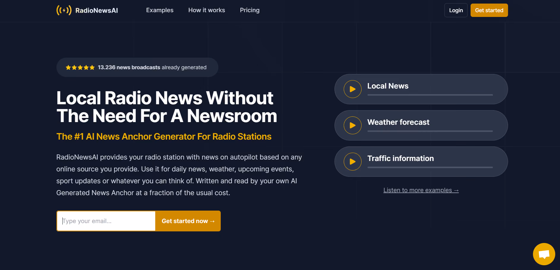 RadioNewsAI is a revolutionary AI-driven platform designed to assist local radio stations in crafting lifelike newscasts. It leverages AI technology to transform news content from various sources into engaging news stories, presented by an AI news anchor with a remarkably realistic voice.