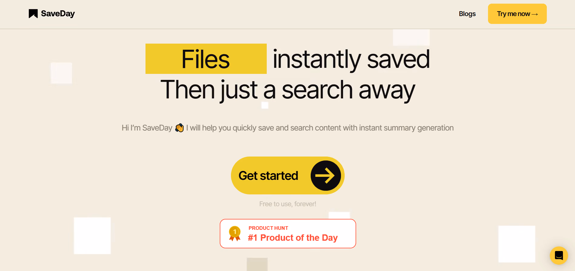 SaveDay, a Telegram bot, empowers users to effortlessly capture and store an array of content, including web pages, articles, PDFs, YouTube videos, and podcasts.