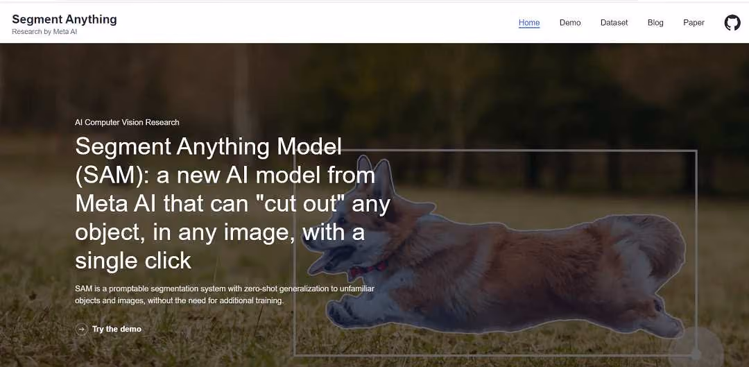 Meta AI's "Segment Anything" AI model revolutionizes computer vision research, allowing effortless object segmentation with a single click. It adapts to new objects and images sans extra training, handling various input prompts like interactive markers and bounding boxes, even generating multiple masks for ambiguous cues.