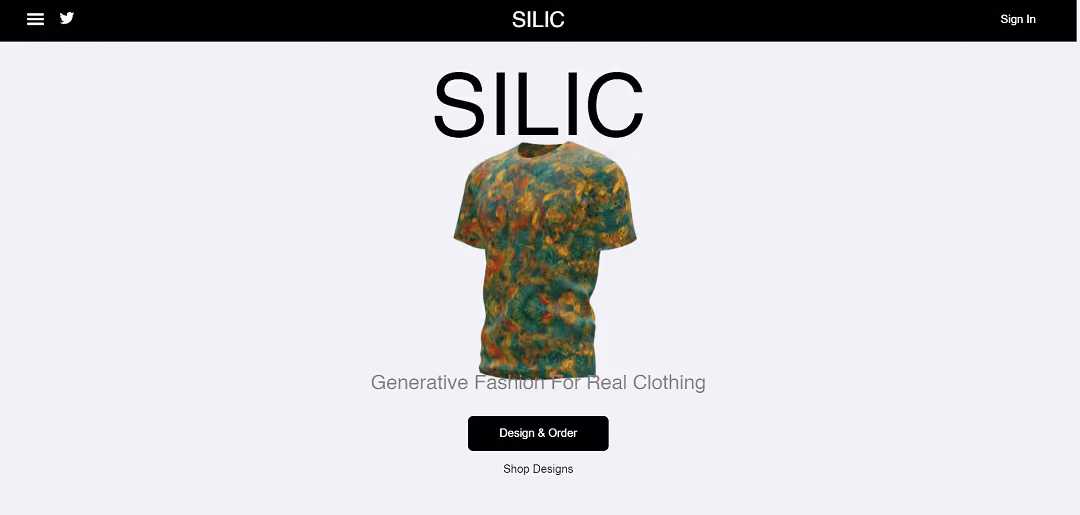 Silic AI is an advanced fashion agent that uses AI to generate custom clothing designs based on user ideas.