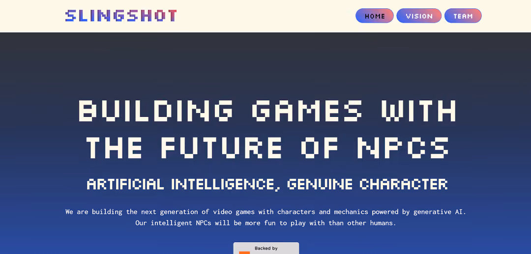 Slingshot AI, a tool designed to enhance non-player characters (NPCs) in video games using generative AI, aims to create more engaging gameplay by introducing intelligent NPCs that offer a richer experience than human players.
