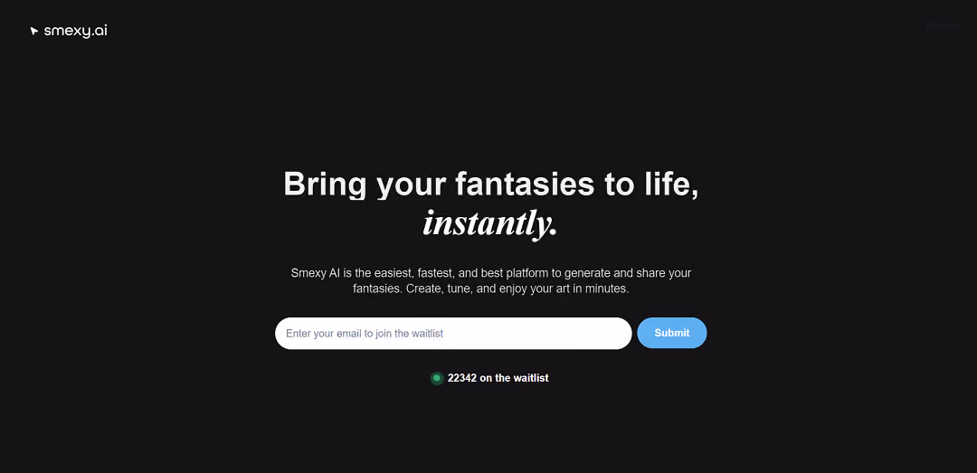 Smexy AI is a user-friendly platform designed for swiftly creating and sharing imaginative scenarios. It distinguishes itself by offering high-quality models and a wide range of prompt options.