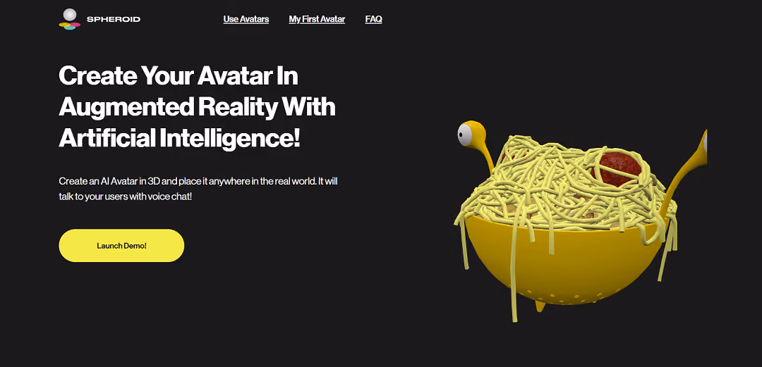 Spheroid AI Avatars is an advanced tool using artificial intelligence, enabling users to craft and personalize 3D avatars for augmented reality interactions. These avatars can speak, interact, and perceive their surroundings.