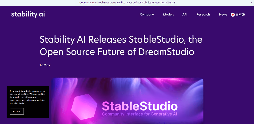 StableStudio, an open-source text-to-image application developed by Stability AI, serves as a user-friendly platform for community-driven development and local-first initiatives in generative AI.