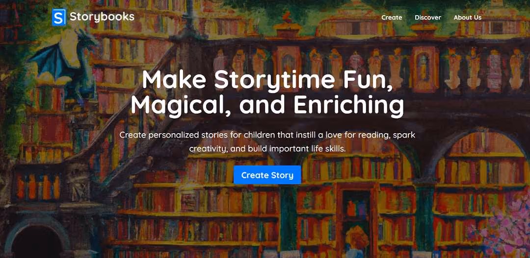 Introducing StoryBooks, an AI-powered tool for creating personalized children's stories in seconds. With customizable characters and names, users can craft unique and captivating tales that spark kids' imaginations.