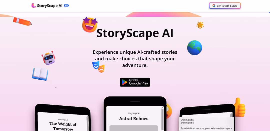 Meet StoryScape AI, a cutting-edge storytelling app that uses advanced AI technology, including GPT-3.5 and DALL-E, to provide a truly personalized and interactive reading experience.