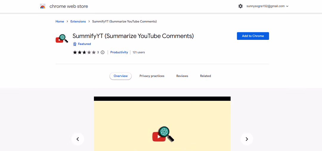 SummifyYT is a browser extension designed to succinctly summarize comments on YouTube videos. It provides a convenient way for users to quickly grasp the overall sentiment and key points expressed in the comments section, eliminating the need to read through each comment individually.