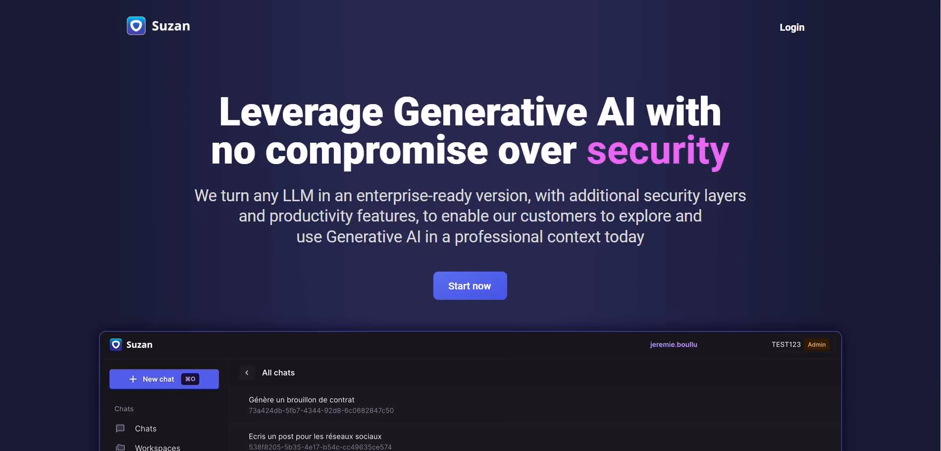 Suzan AI is a data loss prevention tool specially designed to secure the usage of generative AI services like ChatGPT, preventing data leaks and non-compliance.